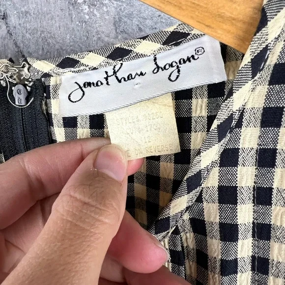 Jonathan Logan | Vintage Gingham Dress - Picture 3 of 7